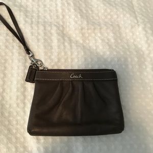 Coach Brown Wristlet